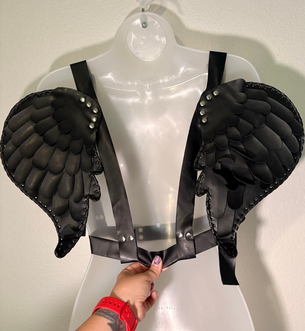 Dolls Kill Faux Leather Wing Harness - One Size